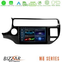 Bizzar M8 Series Kia Rio 2015-2017 8core Android12 4+32GB Navigation Multimedia Tablet 9