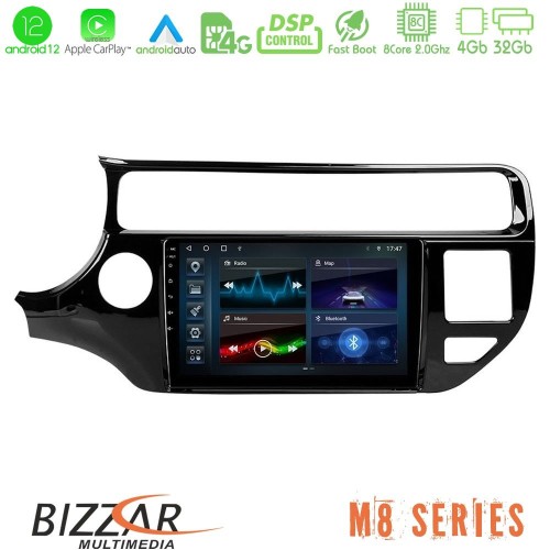 Bizzar M8 Series Kia Rio 2015-2017 8core Android12 4+32GB Navigation Multimedia Tablet 9