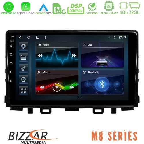 Bizzar M8 Series Kia Stonic 8core Android12 4+32GB Navigation Multimedia Tablet 9
