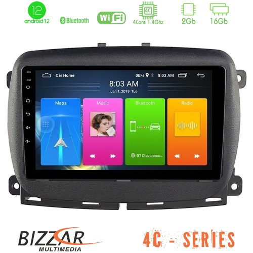 Bizzar 4C Series Fiat 500 2016> 4Core Android12 2+16GB Navigation Multimedia Tablet 9 Bizzar 4C Series Fiat 500 2016> 4Core Android12 2+16GB Navigation Multimedia Tablet 9