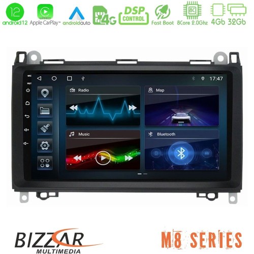 Bizzar M8 Series Mercedes A/B/Vito/Sprinter Class 8core Android12 4+32GB Navigation Multimedia 9 Bizzar M8 Series Mercedes A/B/Vito/Sprinter Class 8core Android12 4+32GB Navigation Multimedia 9