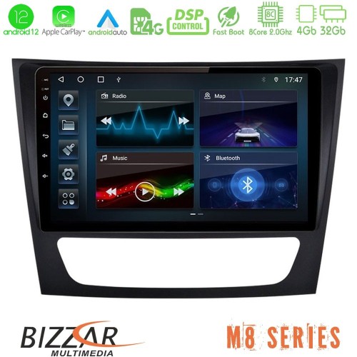 Bizzar M8 Series Mercedes E Class / CLS Class 8core Android12 4+32GB Navigation Multimedia