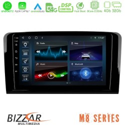 Bizzar M8 Series Mercedes ML/GL Class 8core Android12 4+32GB Navigation Multimedia Tablet 9