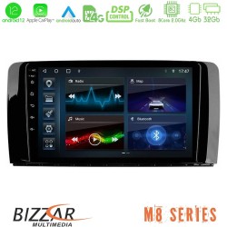 Bizzar M8 Series Mercedes R Class 8core Android12 4+32GB Navigation Multimedia Tablet 9