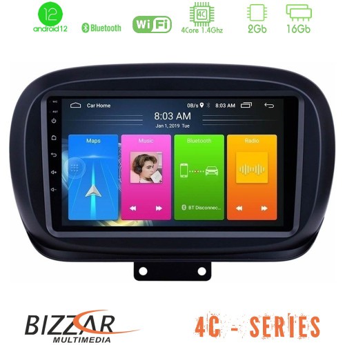 Bizzar 4C Series Fiat 500X 4Core Android12 2+16GB Navigation Multimedia Tablet 9 Bizzar 4C Series Fiat 500X 4Core Android12 2+16GB Navigation Multimedia Tablet 9