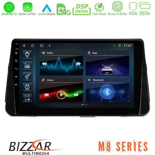 Bizzar M8 Series Nissan Micra K14 8core Android12 4+32GB Navigation Multimedia Tablet 10