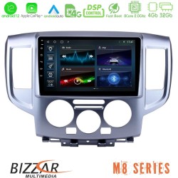 Bizzar M8 Series Nissan NV200 8core Android12 4+32GB Navigation Multimedia Tablet 9