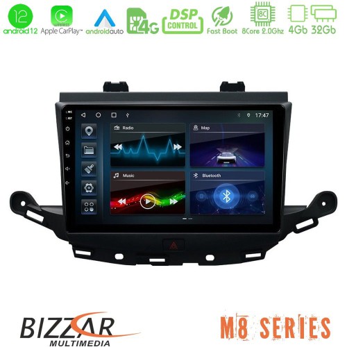 Bizzar M8 Series Opel Astra K 2015-2019 8core Android12 4+32GB Navigation Multimedia Tablet 9