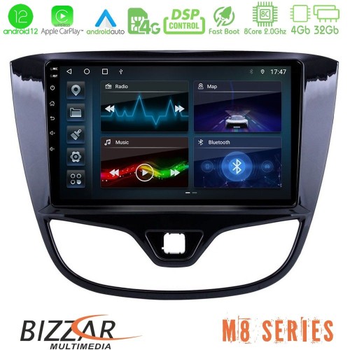 Bizzar M8 Series Opel Karl 2015-2019 8core Android12 4+32GB Navigation Multimedia Tablet 9
