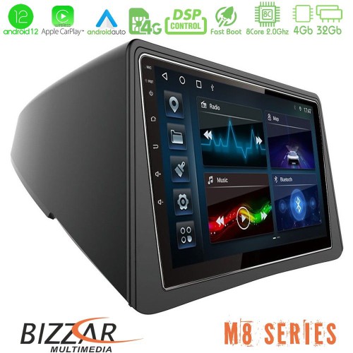 Bizzar M8 Series Opel Mokka 8core Android12 4+32GB Navigation Multimedia Tablet 9