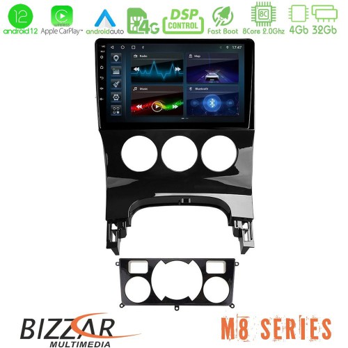 Bizzar M8 Series Peugeot 3008 AUTO A/C 8core Android12 4+32GB Navigation Multimedia Tablet 9