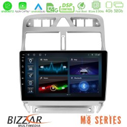 Bizzar M8 Series Peugeot 307 2002-2008 8core Android12 4+32GB Navigation Multimedia Tablet 9