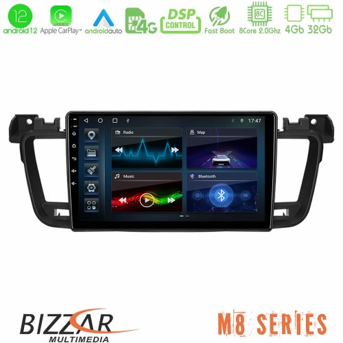 Bizzar M8 Series Peugeot 508 2010-2018 8core Android12 4+32GB Navigation Multimedia Tablet 9 Bizzar M8 Series Peugeot 508 2010-2018 8core Android12 4+32GB Navigation Multimedia Tablet 9