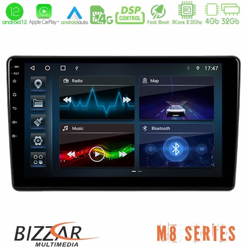 Bizzar M8 Series Peugeot Partner / Citroën Berlingo 2008-2018 8Core Android12 4+32GB Navigation Multimedia Tablet 9