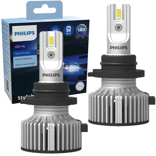 Philips  Λάμπες Αυτοκινήτου Led Ultinon HB3 9005 / HB4 9006 Pro3021 12V 24V 20W 6000K 1800lm 2τμχ