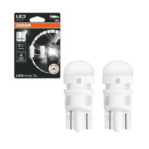 Osram Λάμπες Αυτοκινήτου LEDriving SL W5W LED 6000K Ψυχρό Λευκό 12V 1W 2τμχ