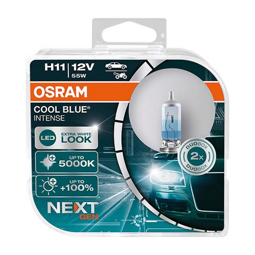 Osram Λάμπες Αυτοκινήτου PGJ19-2 Intense NextGeneration H11 Αλογόνου 5000K Ψυχρό Λευκό 12V 55W 2τμχ