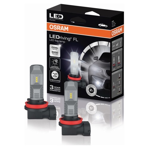 Osram Λάμπες Αυτοκινήτου LEDriving HL H11 / H16 / H8 LED 6000K Ψυχρό Λευκό 12V 8.2W 2τμχ