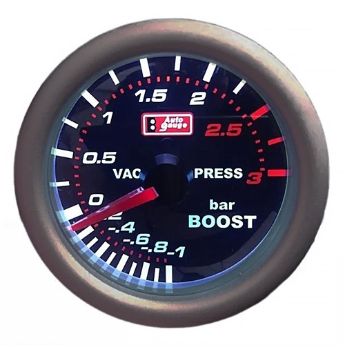 Auto Gauge Όργανο Turbo-boost 3bar Black 52mm