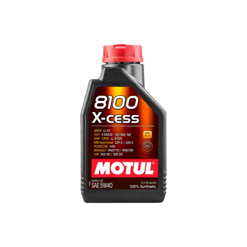 Motul Συνθετικό Λάδι Αυτοκινήτου 8100 X-Cess 5W40 1L