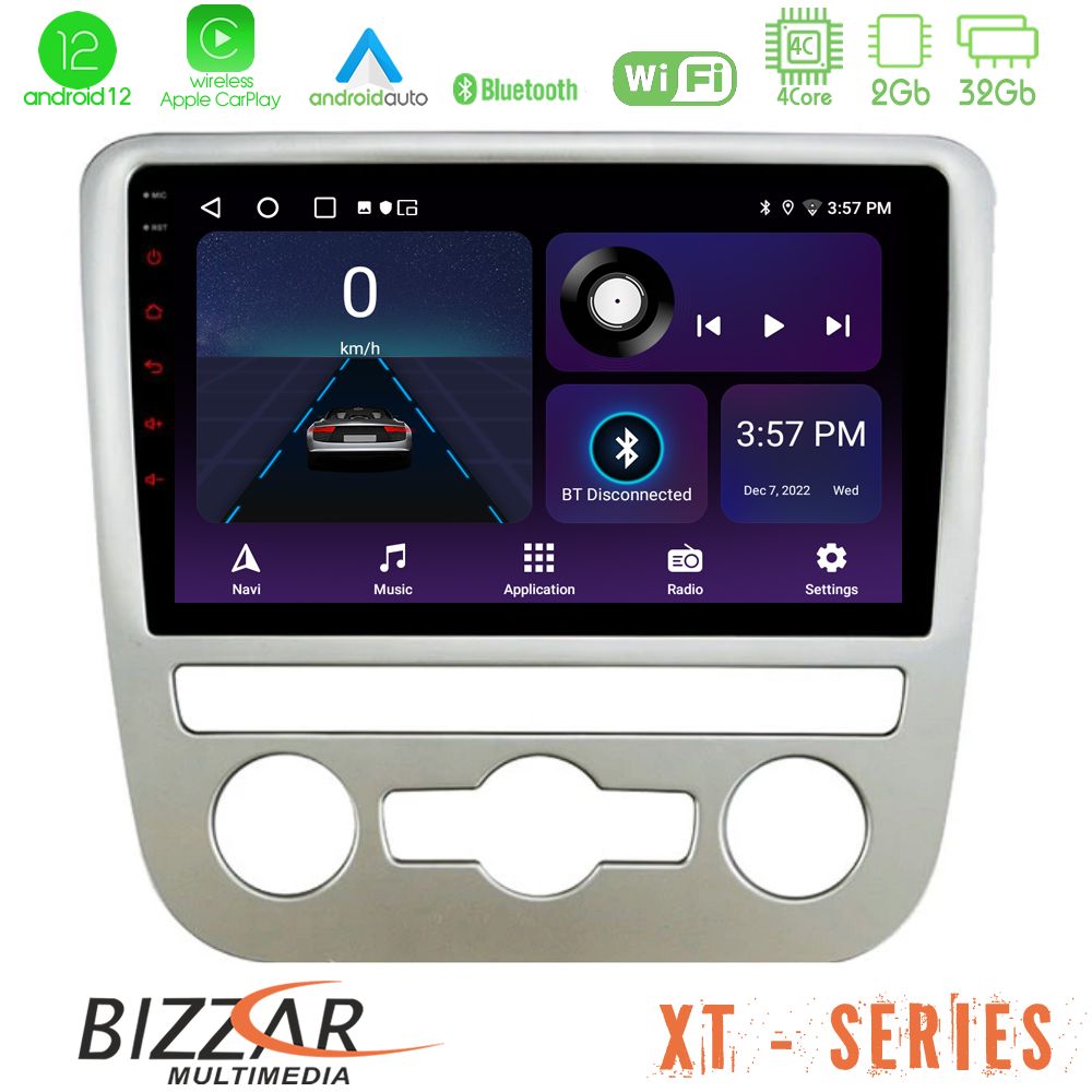 Bizzar XT Series VW Scirocco 2008 – 2014 4Core Android12 2+32GB Navigation Multimedia Tablet 9 U-XT-VW092N