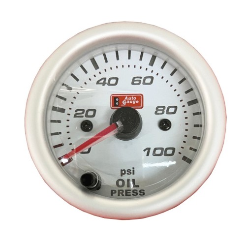 Auto Gauge Όργανο Πίεσης Λαδιού Αυτοκινήτου με Φωτιζόμενη Βελόνα (7 Χρώματα)