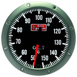 Auto Gauge Όργανο Θερμοκρασίας Λαδιού Αυτοκινήτου Black