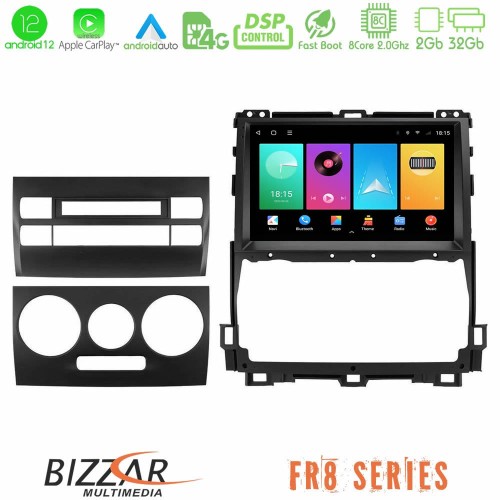 Bizzar FR8 Series Toyota Land Cruiser J120 2002-2009 4Core Android12 2+32GB Navigation Multimedia Tablet 9 Bizzar FR8 Series Toyota Land Cruiser J120 2002-2009 4Core Android12 2+32GB Navigation Multimedia Tablet 9