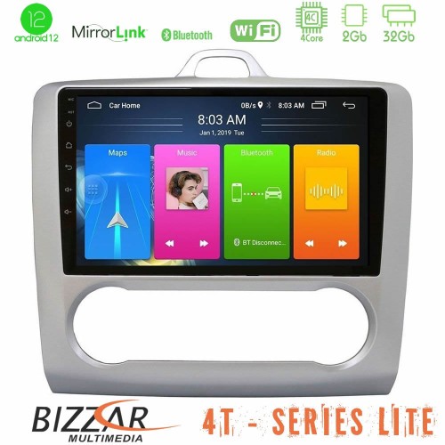 Bizzar 4T Series Ford Focus Auto AC 4Core Android12 2+32GB Navigation Multimedia 9