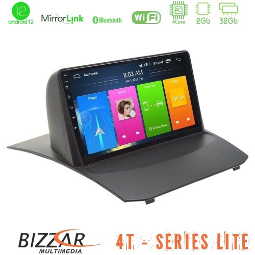 Bizzar 4T Series Ford Fiesta 2008-2013 4Core Android12 2+32GB Navigation Multimedia 9