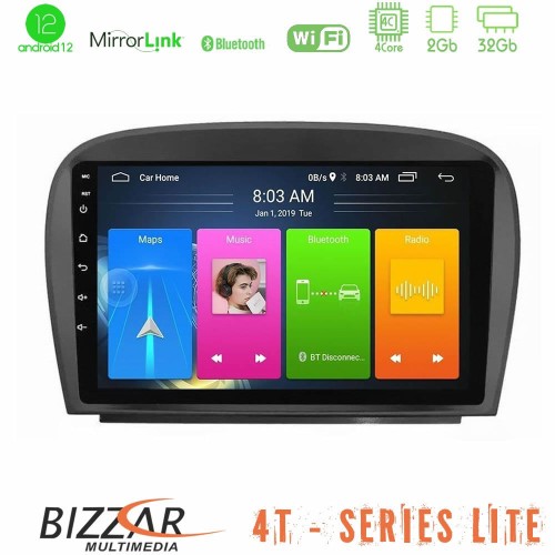 Bizzar 4T Series Mercedes SL Class 2005-2011 4Core Android12 2+32GB Navigation Multimedia Tablet 9 Bizzar 4T Series Mercedes SL Class 2005-2011 4Core Android12 2+32GB Navigation Multimedia Tablet 9