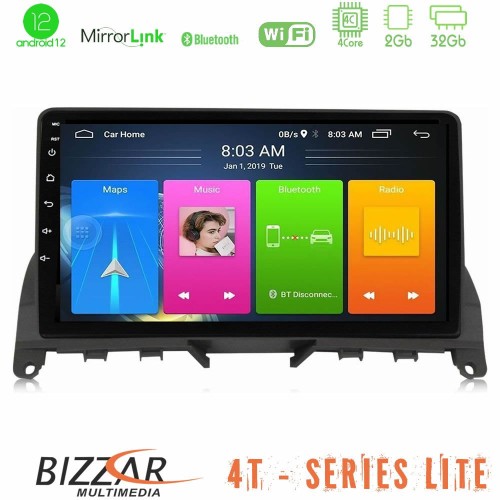 Bizzar 4T Series Mercedes C Class W204 4Core Android12 2+32GB Navigation Multimedia 9 Bizzar 4T Series Mercedes C Class W204 4Core Android12 2+32GB Navigation Multimedia 9
