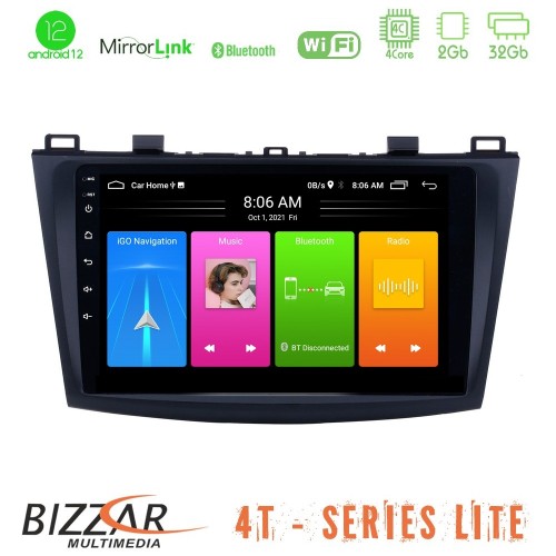Bizzar 4T Series Mazda 3 2009-2014 4Core Android12 2+32GB Navigation Multimedia Tablet 9 Bizzar 4T Series Mazda 3 2009-2014 4Core Android12 2+32GB Navigation Multimedia Tablet 9