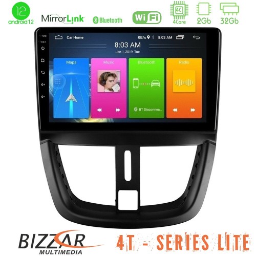 Bizzar 4T Series Peugeot 207 4Core Android12 2+32GB Navigation Multimedia Tablet 9 Bizzar 4T Series Peugeot 207 4Core Android12 2+32GB Navigation Multimedia Tablet 9