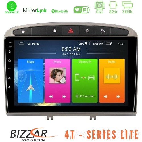 Bizzar 4T Series Peugeot 308/RCZ 4Core Android12 2+32GB Navigation Multimedia Tablet 9 Bizzar 4T Series Peugeot 308/RCZ 4Core Android12 2+32GB Navigation Multimedia Tablet 9