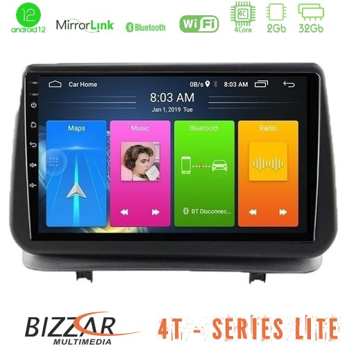 Bizzar 4T Series Renault Clio 2005-2012 4Core Android12 2+32GB Navigation Multimedia Tablet 9 Bizzar 4T Series Renault Clio 2005-2012 4Core Android12 2+32GB Navigation Multimedia Tablet 9