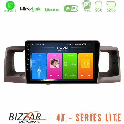 Bizzar 4T Series Toyota Corolla 2002-2006 4Core Android12 2+32GB Navigation Multimedia Tablet 9 Bizzar 4T Series Toyota Corolla 2002-2006 4Core Android12 2+32GB Navigation Multimedia Tablet 9