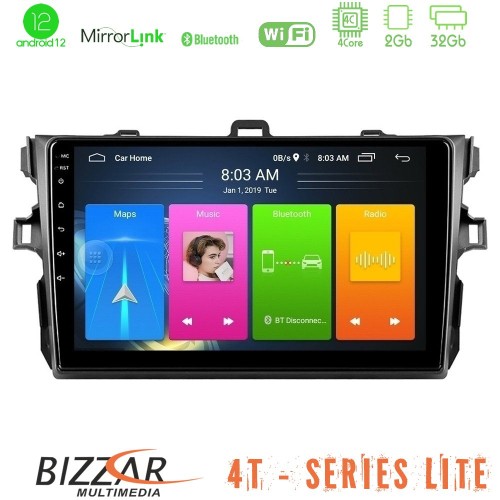Bizzar 4T Series Toyota Corolla 2007-2012 4Core Android12 2+32GB Navigation Multimedia Tablet 9 Bizzar 4T Series Toyota Corolla 2007-2012 4Core Android12 2+32GB Navigation Multimedia Tablet 9