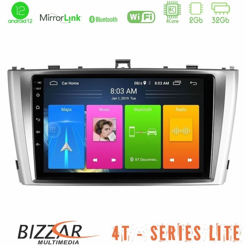 Bizzar 4T Series Toyota Avensis T27 4Core Android12 2+32GB Navigation Multimedia Tablet 9 Bizzar 4T Series Toyota Avensis T27 4Core Android12 2+32GB Navigation Multimedia Tablet 9