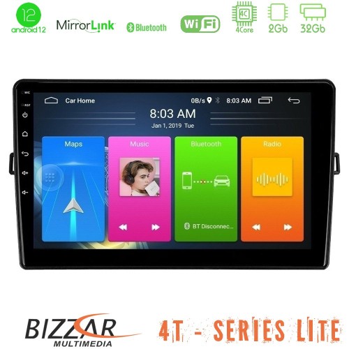 Bizzar 4T Series Toyota Auris 4Core Android12 2+32GB Navigation Multimedia Tablet 10 Bizzar 4T Series Toyota Auris 4Core Android12 2+32GB Navigation Multimedia Tablet 10