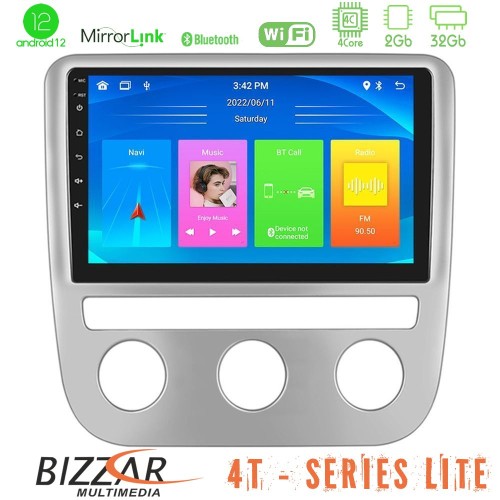 Bizzar 4T Series VW Scirocco 2008-2014 4Core Android12 2+32GB Navigation Multimedia Tablet 9