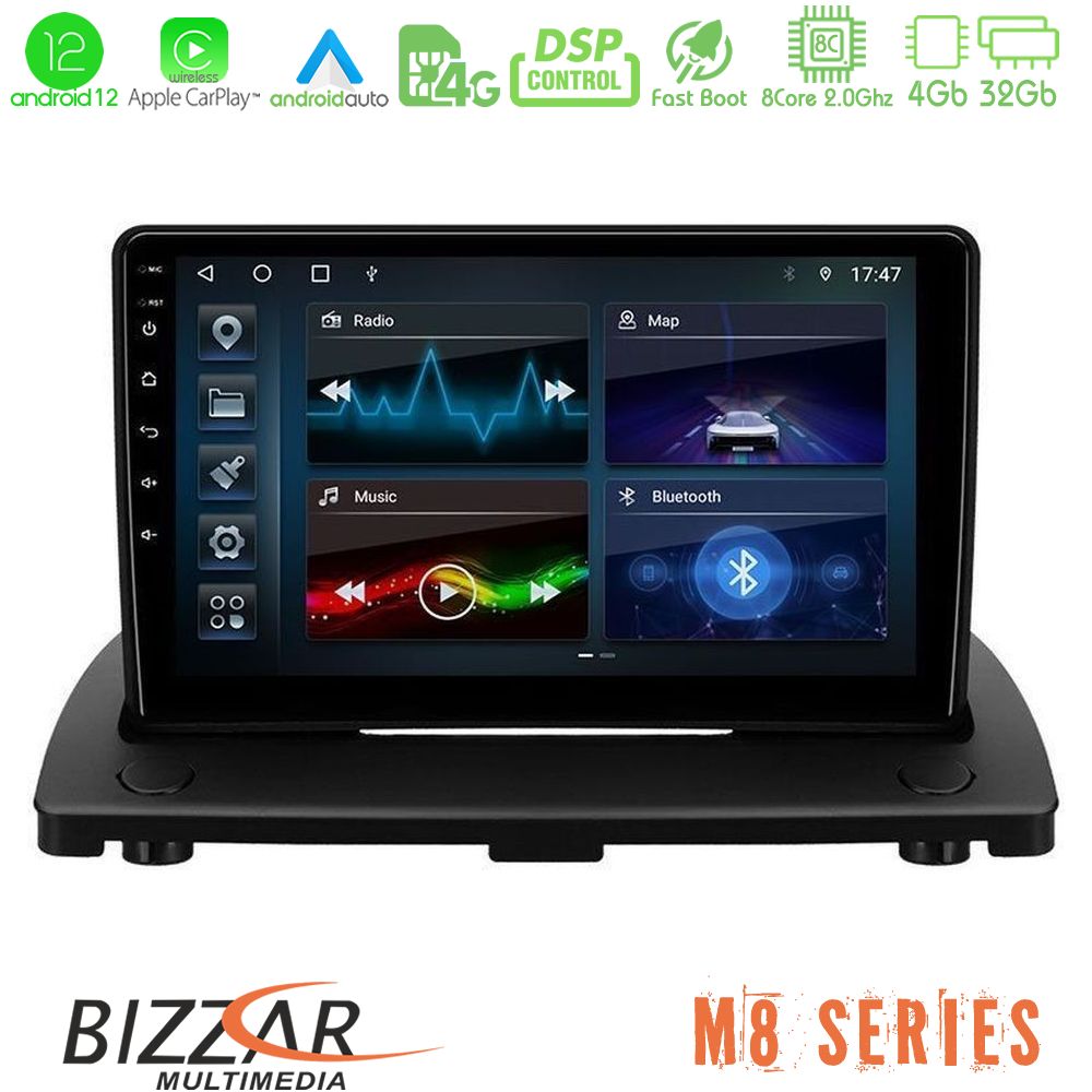 Bizzar M8 Series Volvo XC90 2006-2014 4Core Android12 4+32GB Navigation Multimedia Tablet 9