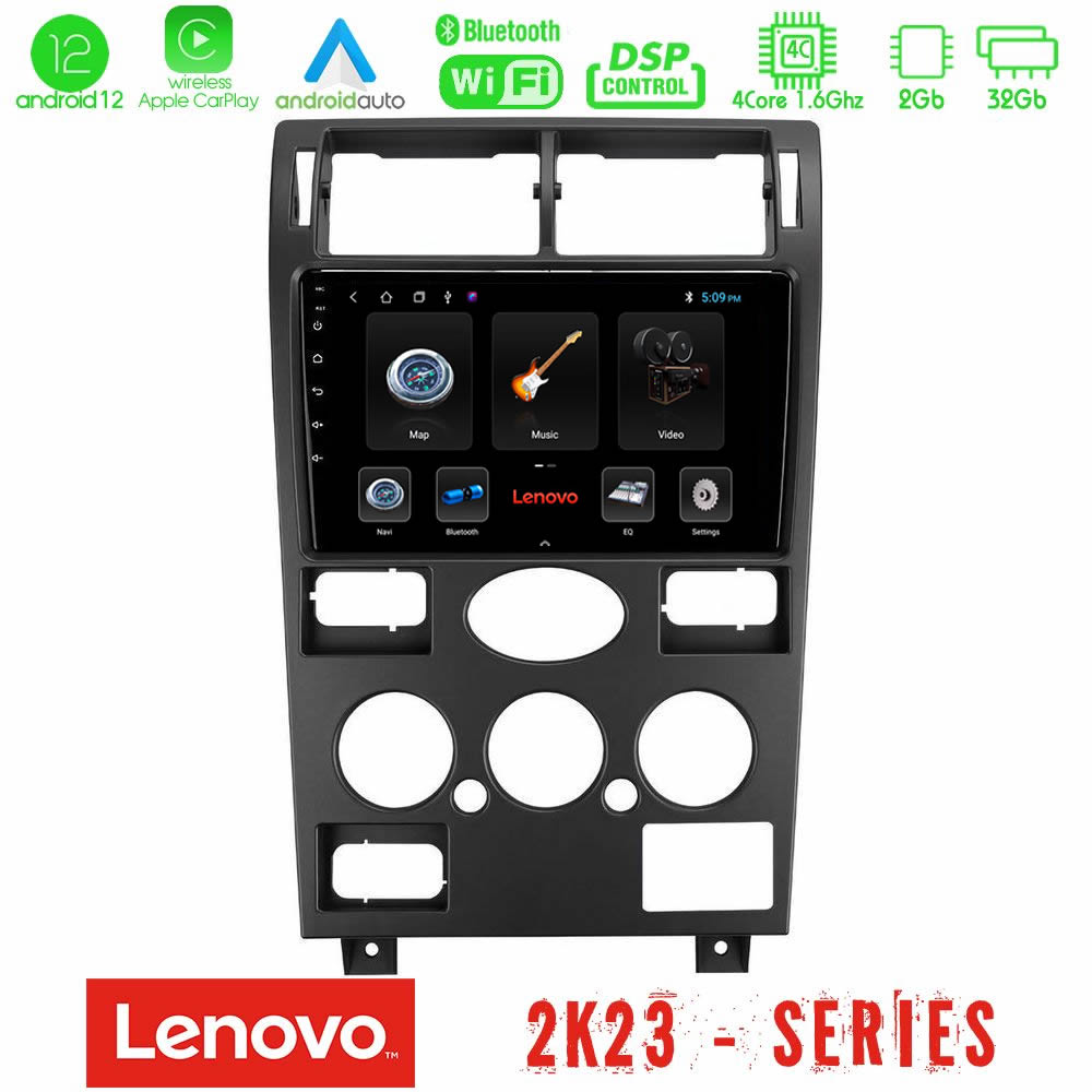 Lenovo Car Pad Ford Mondeo 2001-2004 4Core Android12 2+32GB Navigation Multimedia Tablet 9