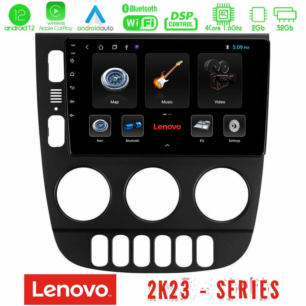 Lenovo Car Pad Mercedes ML Class 1998-2005 4Core Android12 2+32GB Navigation Multimedia Tablet 9