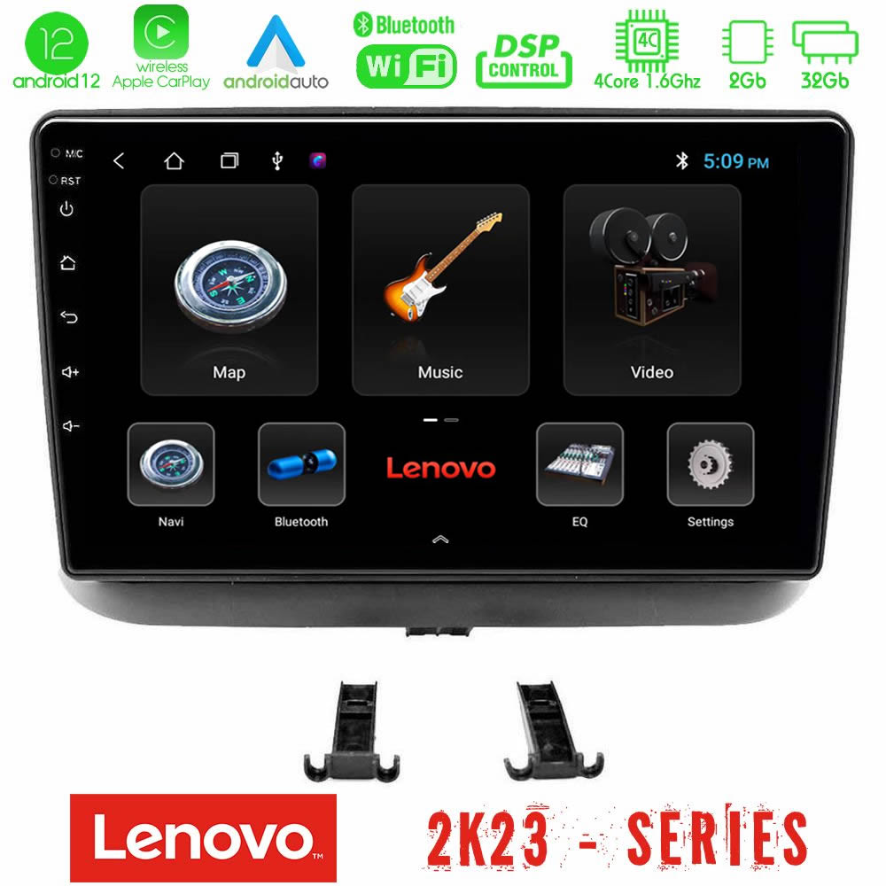 Lenovo Car Pad Toyota Corolla 1999-2002 4Core Android12 2+32GB Navigation Multimedia Tablet 9
