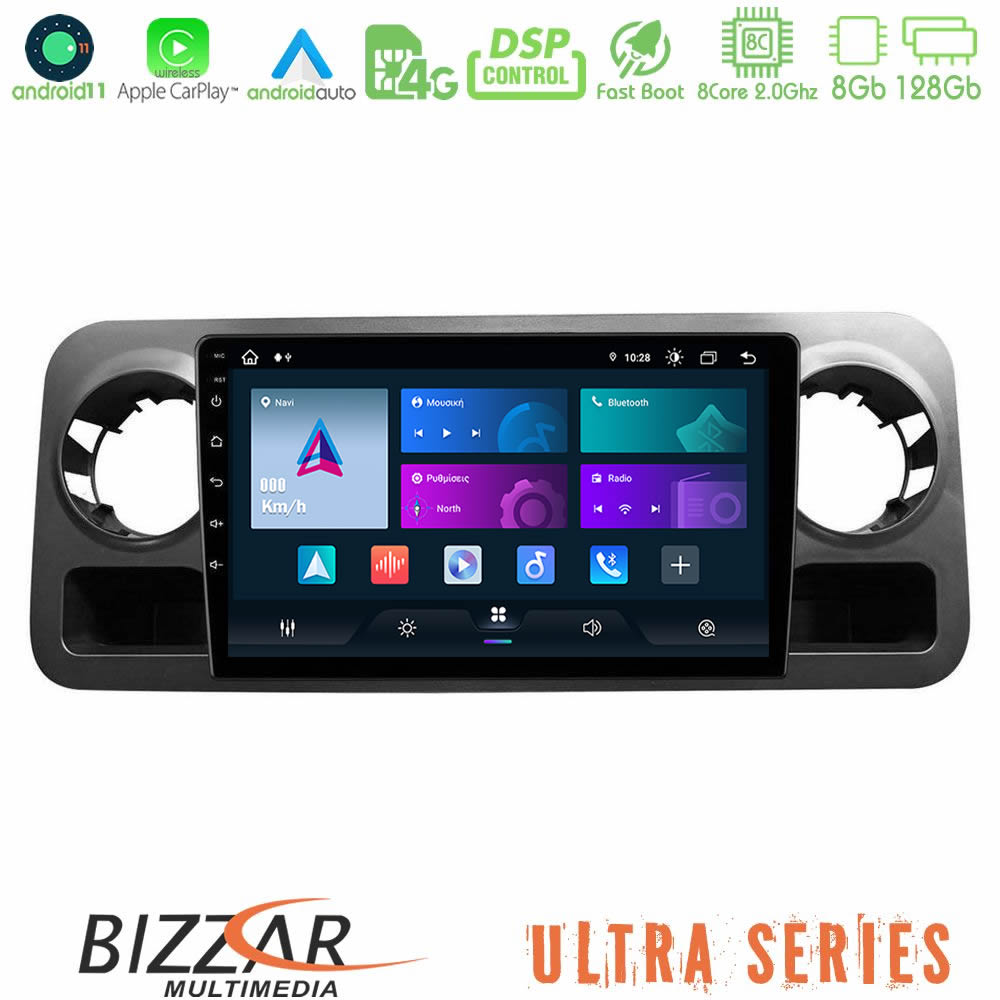 Bizzar Ultra Series Mercedes Sprinter W907 8Core Android11 8+128GB Navigation Multimedia Tablet 10