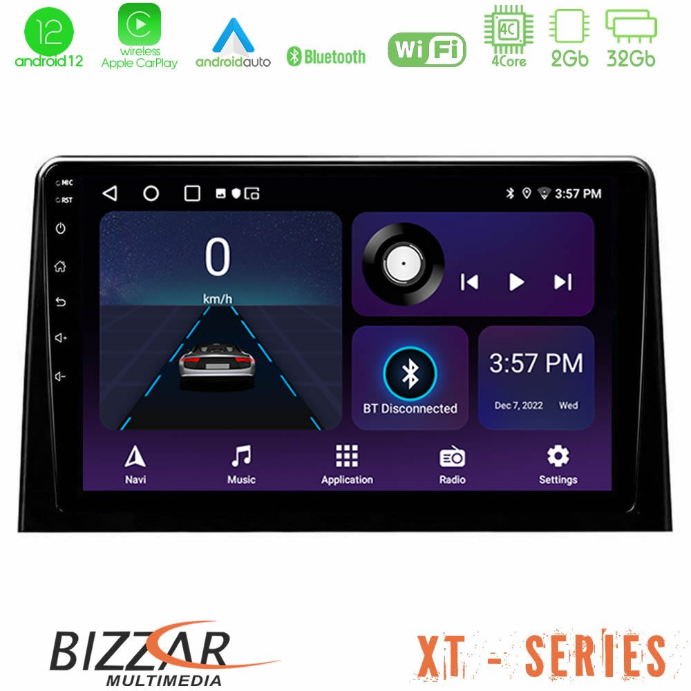 Bizzar XT Series Peugeot Partner / Citroën Berlingo 2020-&gt; 4Core Android12 2+32GB Navigation Multimedia Tablet 10