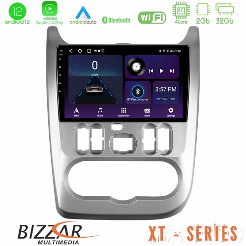 Bizzar XT Series Dacia Duster/Sandero/Logan 4Core Android12 2+32GB Navigation Multimedia Tablet 9