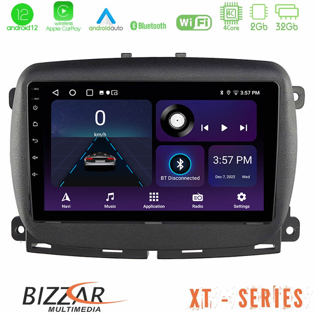 Bizzar XT Series Fiat 500L 4Core Android12 2+32GB Navigation Multimedia Tablet 10