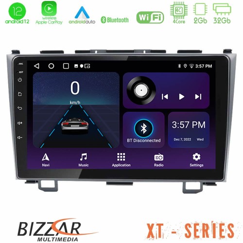Bizzar XT Series Honda CRV 4Core Android12 2+32GB Navigation Multimedia Tablet 9